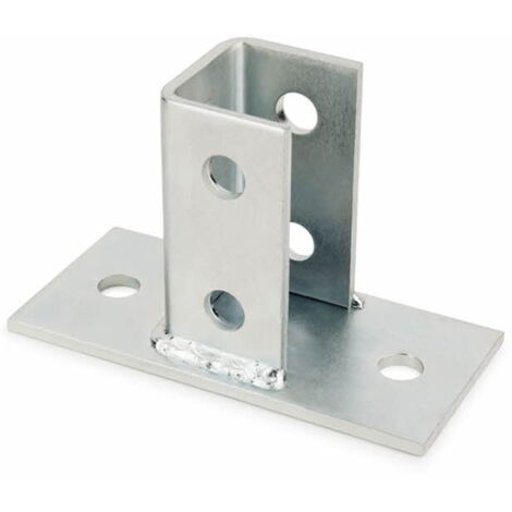 Index – Support base rectangulaire 'U' zingué M12 41/21-41/41 – Boîte de 12 – Pour charges lourdes et tuyauteries fluides