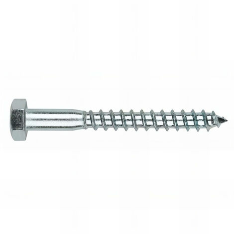 100 tirefonds bois à visser, tête hexagonale 10 D. 6 x 60 mm Inox A2 - TBA206060 - Index
