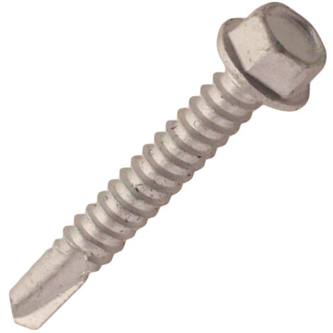 Vis autop. bi-métal tête hexagonale inox A2/acier cémenté THTBM Ø5,5x80mm - Boite de 250 (1/3)