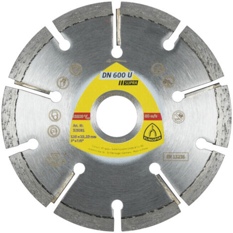 Klingspor DT 612 A Diamanttrennscheiben, 300 X 2,8 X 25,4 Mm 18 Segmente 40 X 28 X 10 Mm Weitverzahnt 2405147 Klingspor DT 612 A Diamanttrennscheiben, 300 X 2,8 X 25,4 Mm 18 Segmente 40 X 28 X 10 Mm Weitverzahnt 2405147