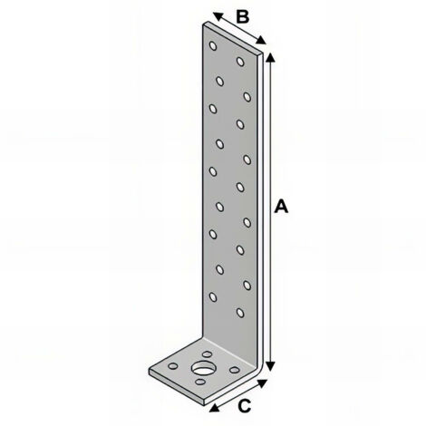 Equerre beton (H x L x l x ep) 300 x 40 x 40 x 2,0 mm - Fixtout (1/2)