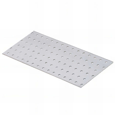 Plaque perforée galvanisée - 300 x 120 x 2,0 mm