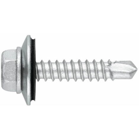 500 vis autoperceuse TH Inox avec rondelle EPDM 5,5 x 25 mm pour toiture - BIE165525 - Index (1/2)