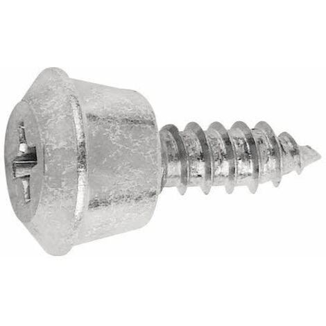 500 vis menuiserie PVC tête spéciale PH2 KOMMERLING 4 x 10 mm bichromaté - P100KOM10 - Index