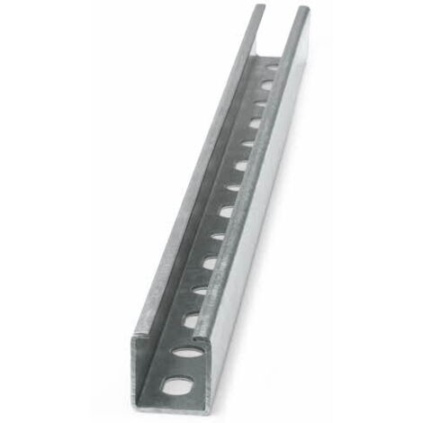 10 rails, guides perforés Galvanisé 40 x 20 x 1,50 x 2000 mm - GPG402015 - Index