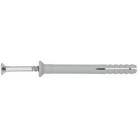 Index – Boîte de 100 chevilles prémontées à frapper – Inox A2 – Vis 8 x 100 mm – Pour béton, pierre, brique pleine – Charge maximale élevée