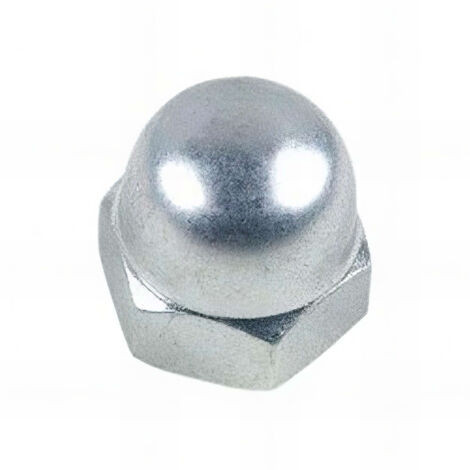 Ecrou borgne M18 mm Zingué - Boite de 50 pcs - Fixtout 10001802B (1/2)