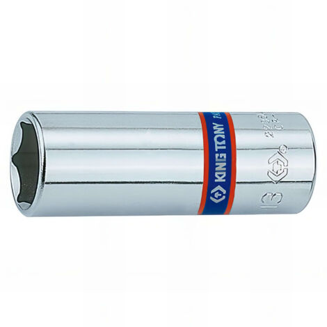 Douille Métrique 1/4" 14mm KING TONY - Chrome Vanadium, Finition Chromée - Standard 6 Pans - 7