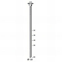 2 000 pointes brads galvanisés en bande 20° D. 1,6/2,9 x L. 38 mm - PO62752 Alsafix