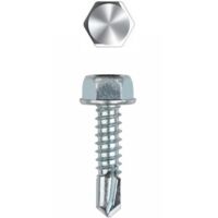 250 vis autoperceuse TH à collerette estampée 6,3 x 75 mm acier zingué pour toiture - ABE6375 - Index