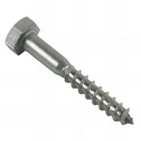Tirefond bois tête hexagonale 8 x 60 mm INOX A2 - Boite de 100 pcs - Fixtout TIR08060A2