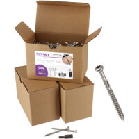 Lot de 600 vis terrasse en INOX A2 à tête fraisée réduite - Empreinte Torx 25 - Diamètre 5 mm - Longueur 70 mm