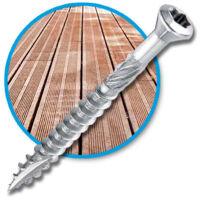 400 Vis Inox A2 5x60mm Pour Bois Tendre - Six Lobes TX25 + 1 Embout Gratuit