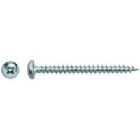 500 vis agglo tête cylindrique pozidriv zingués blanc - Diamètre 4 mm - Longueur 10 mm mm