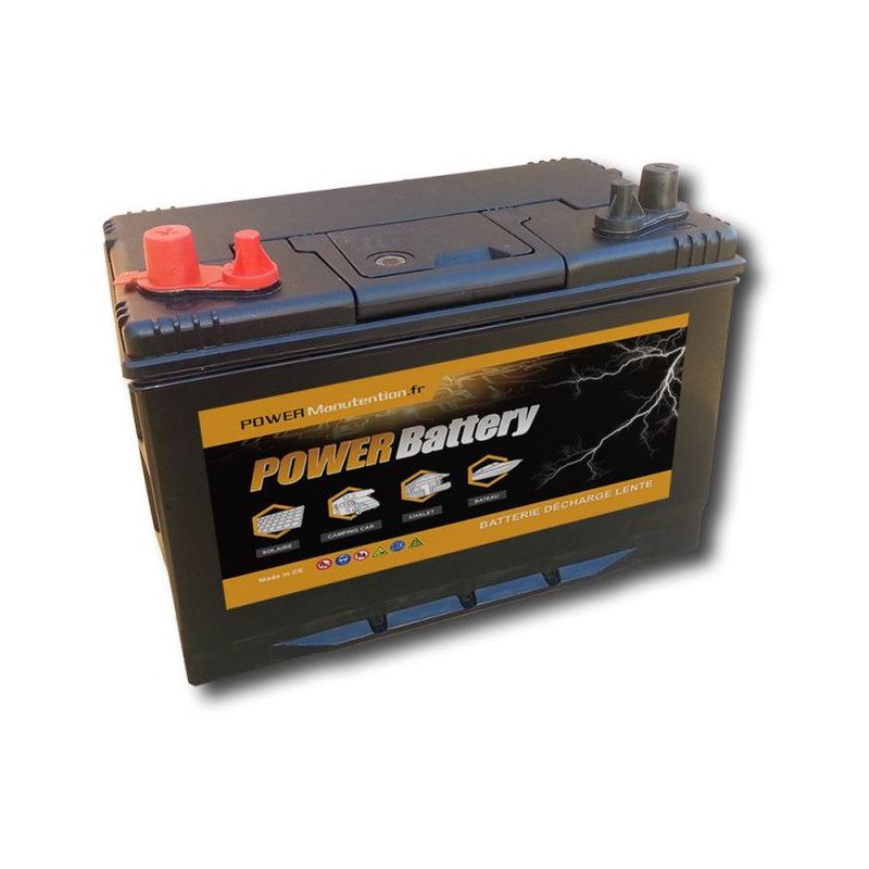 Batterie décharge lente Power Battery 12v 100ah double borne