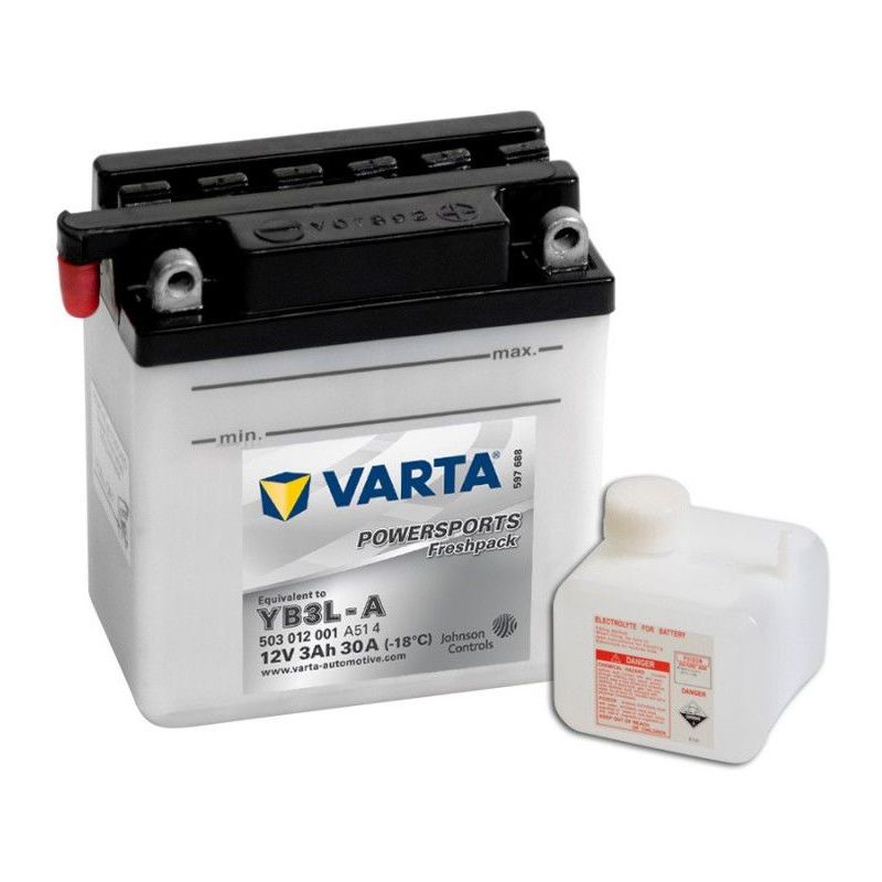 Batterie Moto VARTA YB3L-A 12V 3ah 30A