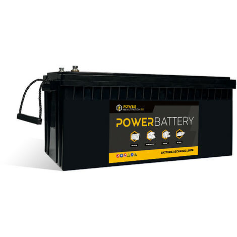 Batterie LiFePO4 12V 300Ah 5000 Cycles - Remplacement AGM Pour Camping-Car, Bateau, Solaire - IP65, 26.65kg