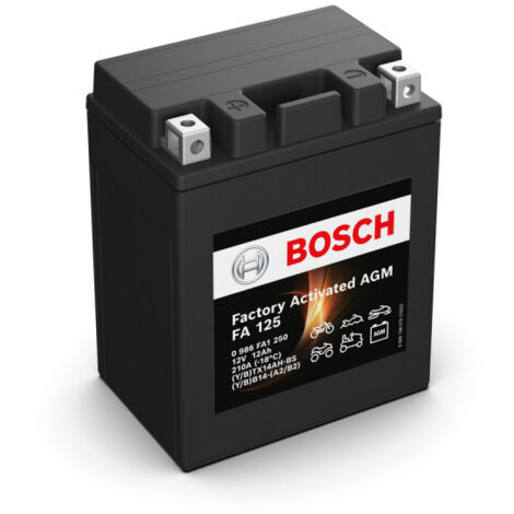 Batterie moto Bosch FA125 YTX14AH-BS YB14-A2 12V 12AH 210A