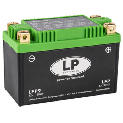 Batterie moto Landport Lithium LFP14 12.8v 4AH 240A YTX12-BS YTX14-BS YB14L-A2