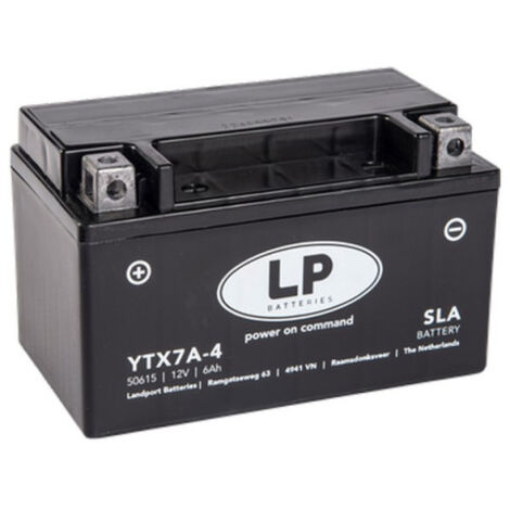 Batterie moto Landport AGM YTX7A-4 YTX7A-BS SLA 12v 6ah 90A