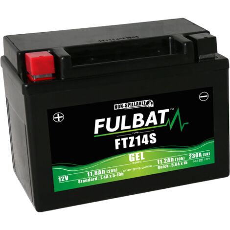 YUASA YTZ14S Motorradbatterie - Wartungsfreie AGM Batterie 12V 11,8Ah