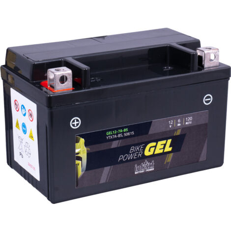 Batterie moto POWER Bike GEL YTX7A-BS 12v 6ah 120A