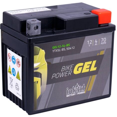 Batterie moto POWER Bike GEL YTX5L-BS 12v 4ah 70A