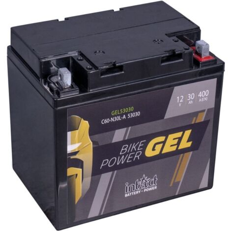 Batterie moto POWER Bike GEL Y60-N30L-A 53030 12v30ah 300A (1/4)