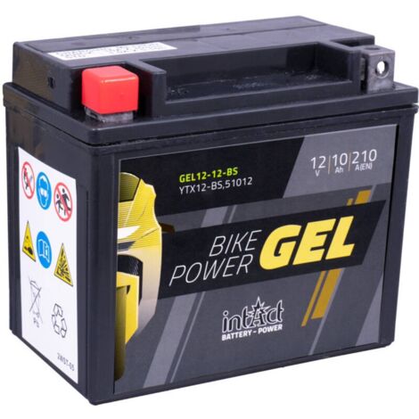 Batterie moto POWER Bike GEL YTX12-BS 12v 10ah 210A