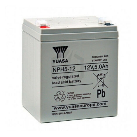 Batterie Plomb étanche NPH5-12 Yuasa 12V 5ah