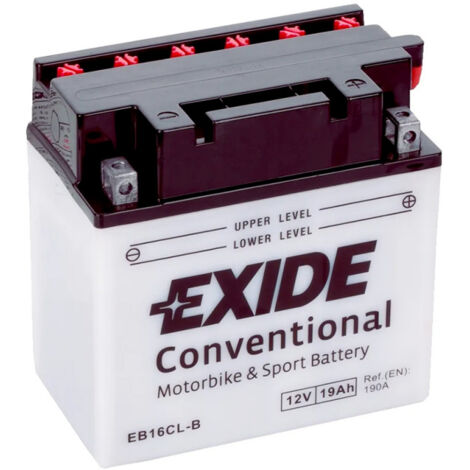 Batterie Moto Exide EB16CL-B YB16CL-B 12v 19ah 190A