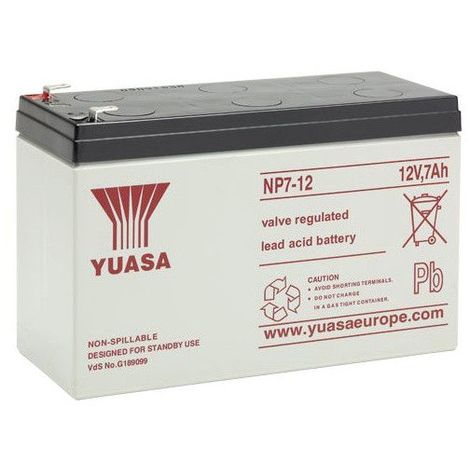 Batterie plomb étanche NP7-12 Yuasa 12V 7ah