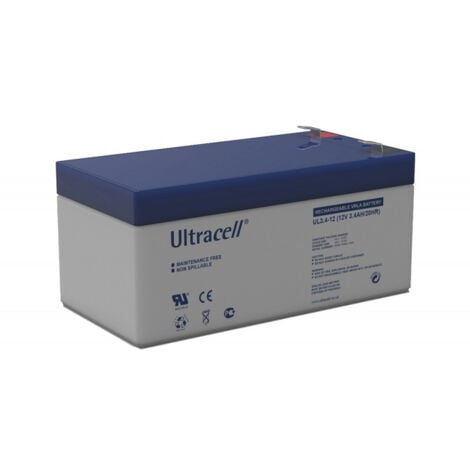 Batterie plomb étanche UL3.4-12 Ultracell 12v 3.4ah