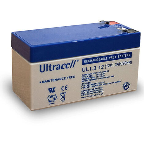 Batterie plomb étanche UL1.3-12 Ultracell 12v 1.3ah