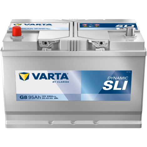Varta – Batterie de démarrage 12V 95Ah – CCA 830A – Technologie classique CA/CA – Polarité plus à gauche – Pour véhicules non Start Stop