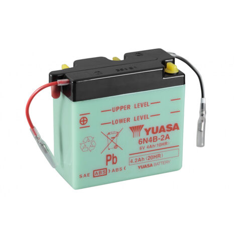 Batterie moto YUASA 6N4B-2A 6V 4.2AH (1/3)