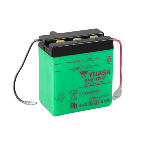 Batterie moto YUASA 6N6-1D-2 6V 6.3AH (1/3)