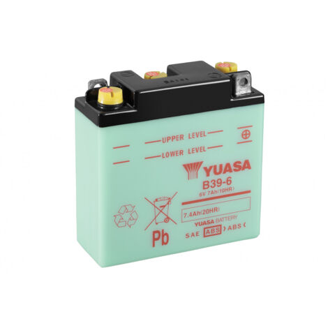 Batterie moto YUASA B39-6 6V 7.4AH (1/3)