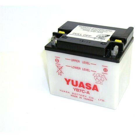 Batterie moto YUASA YB7C-A 12V 7.4ah 75A (1/3)