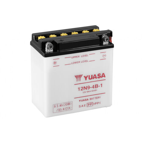 Batterie moto YUASA 12N9-4B-1 12V 9.5AH 85A (1/3)