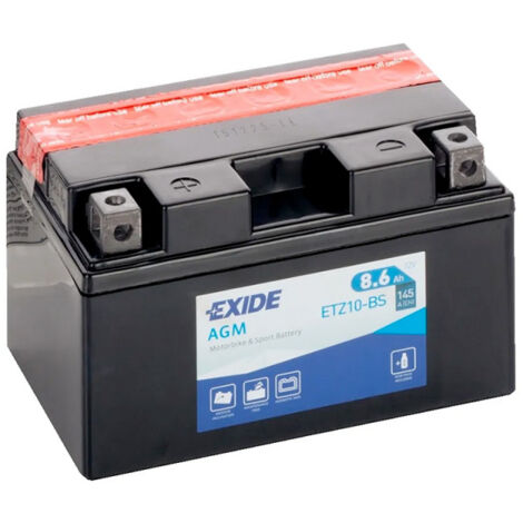 Batterie moto Exide ETZ10-BS YTZ10S 12v 8.6ah 145A
