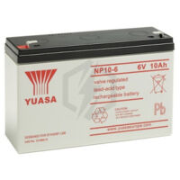Yuasa – Batterie plomb étanche NP106 6V 10Ah – Technologie VRLA scellée – Pour systèmes d'alarme et onduleurs – Dimensions 151x50x97.5mm