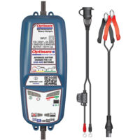 Chargeur de batterie moto 12V 4A TM220 – Démarrage basse tension 2V – Récupération par désulfatation – Intérieur/extérieur -20°C – Tecmate