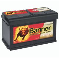Batterie AGM 12V 80Ah 800A – 58001 – Pour décharge lente et démarrage – Applications bateaux, camping-cars, systèmes solaires – Banner