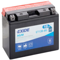 Batterie moto Exide ET12B-BS YT12B-BS 12v 10ah 160A