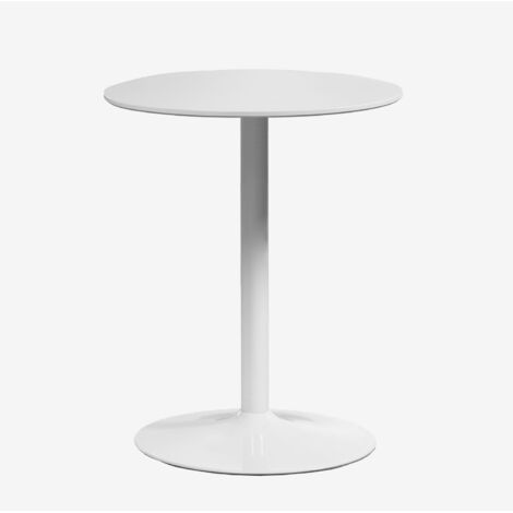Mesa de comedor redonda en MDF y hierro Yvetta SKLUM