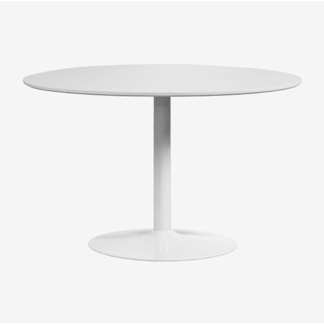 Mesa de comedor redonda en MDF y hierro Yvetta SKLUM             