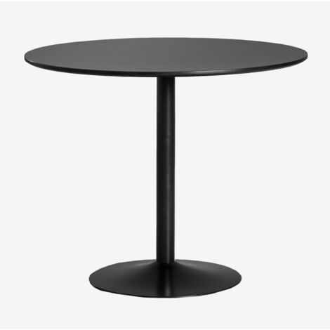 Mesa de comedor redonda en MDF y hierro Yvetta SKLUM Ø90 cm (1/5)