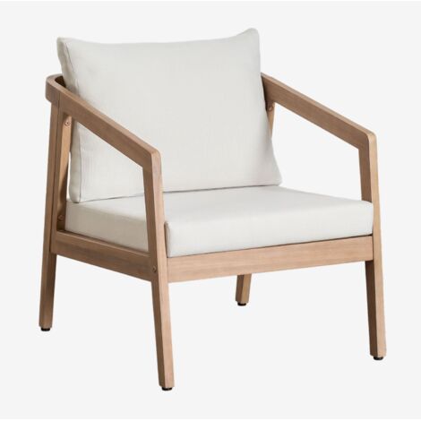 Sillón en madera de acacia Kaela SKLUM