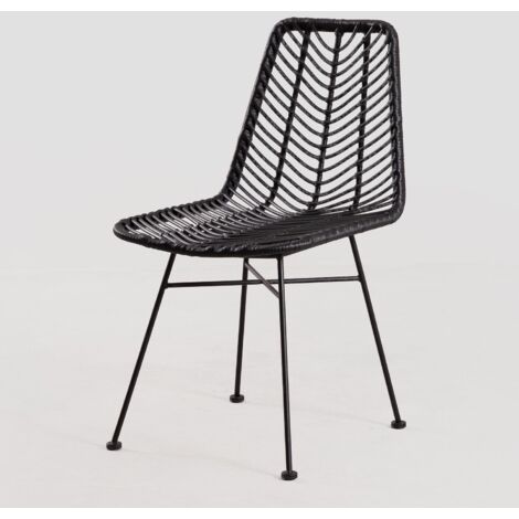 Pack de 2 sillas de comedor en ratán sintético Gouda Colors SKLUM              (1/5)
